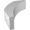 Ekena Millwork 6-in. W x 18-in. D x 26-in. H Thorton Architectural Grade PVC Knee Brace BRCP06X18X26THR - alternate 3